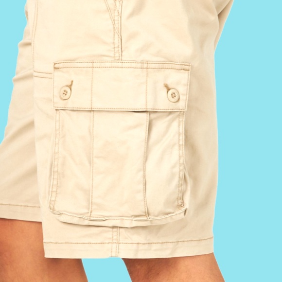 Lee Men’s West Relaxed Fit Khaki Cargo Shorts. NWT. Size 46. - Picture 5 of 5